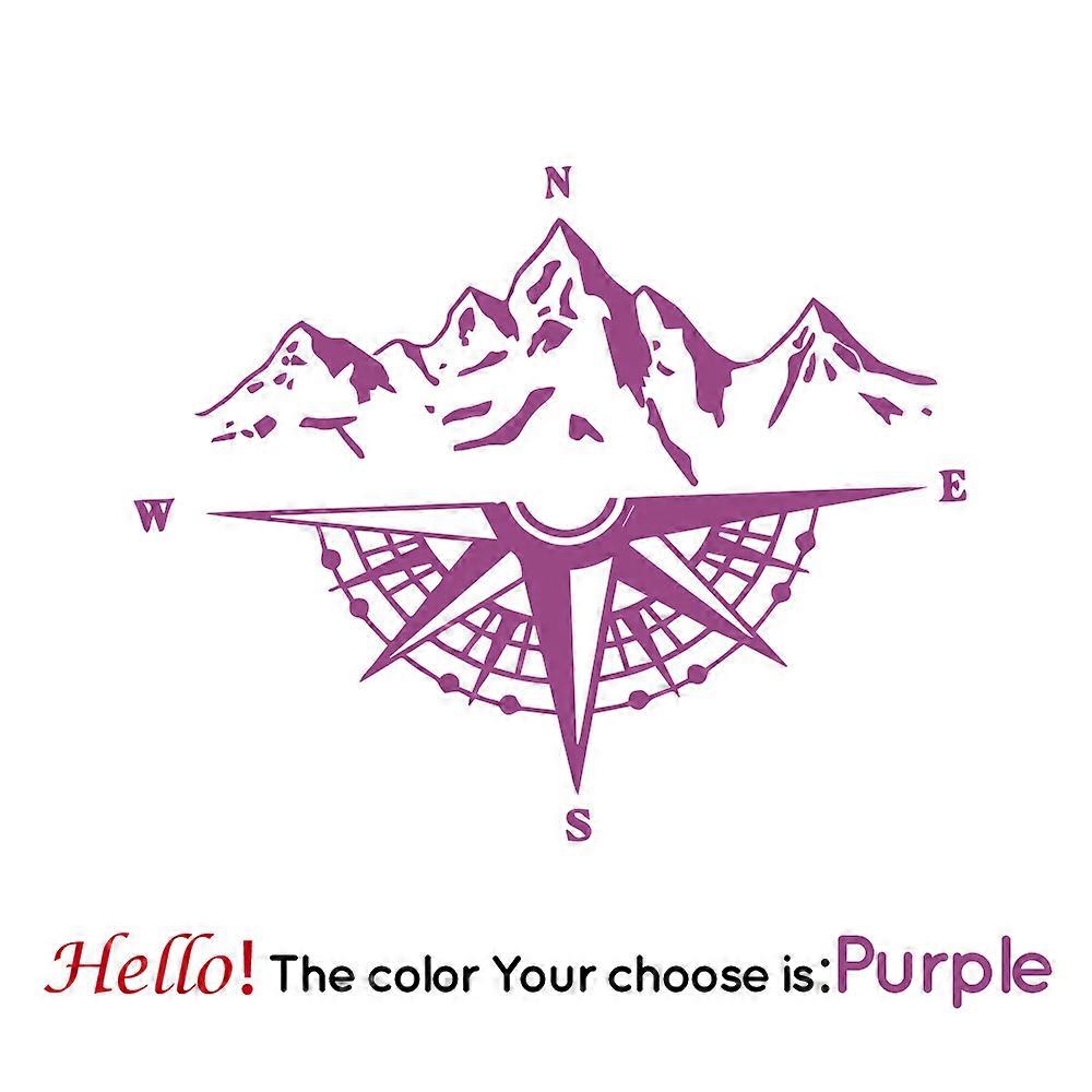 Reflective Color Mountain Compass Car Sticker For Van Camper Body Side Vinyl Decal RV Auto Tuning Accessories Decor Stickers