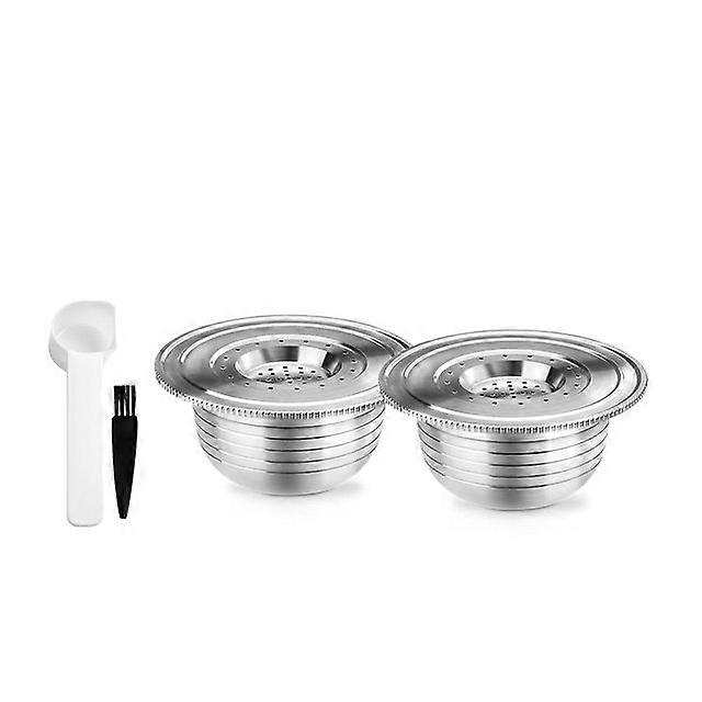 Cápsulas de filtro recarregáveis Reusbale cápsula de café para Bialetti 3A-C273E máquina Brikka Espresso Cup aço inoxidável