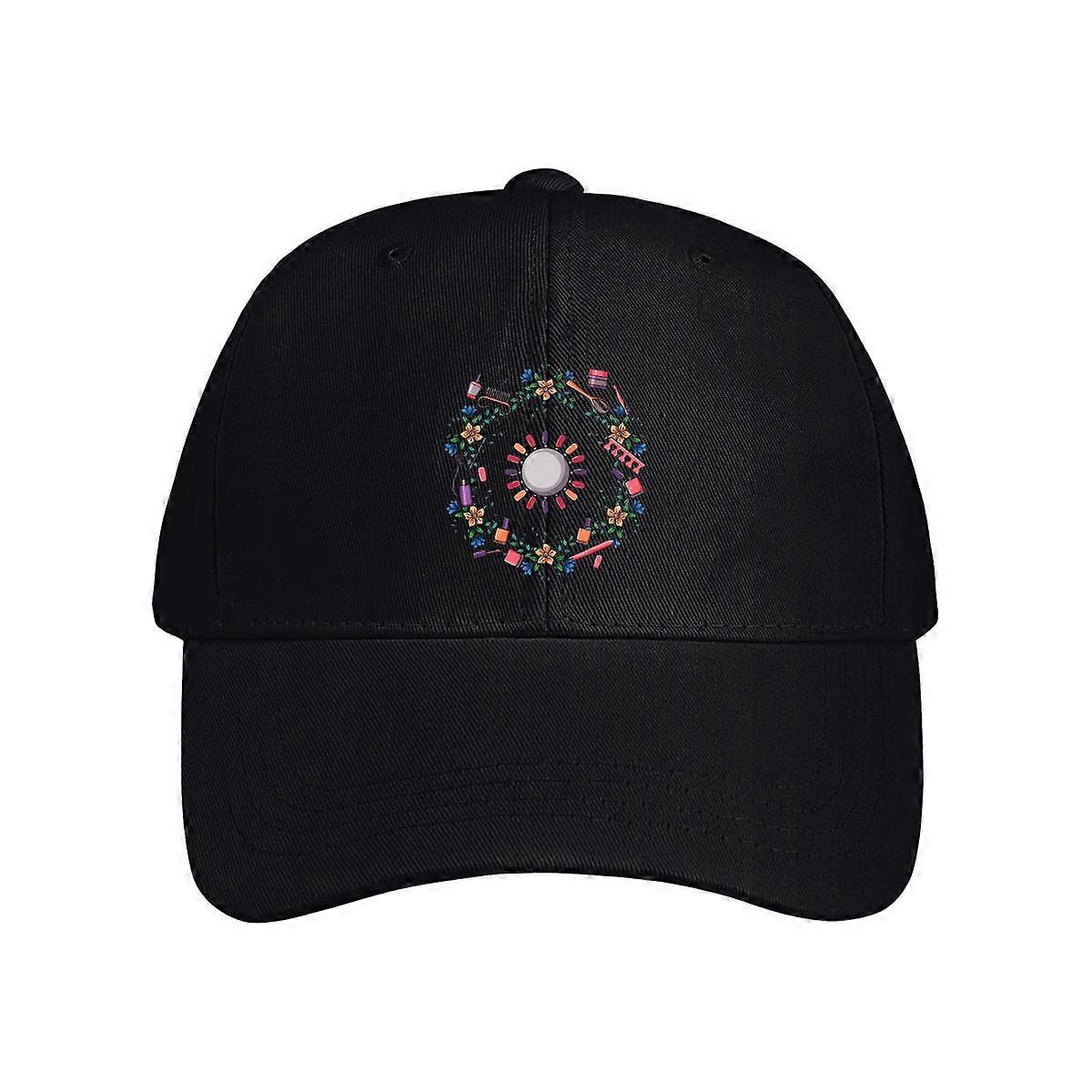 Nail Tech Tools Wreath Flowers Baseball Cap