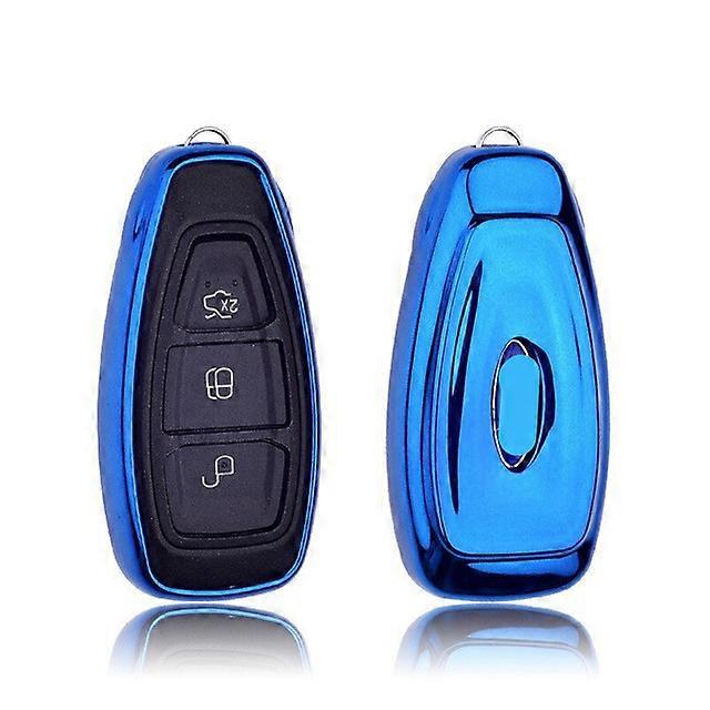 Soft TPU Auto Key Protection Cover Case Holder Shell Car-Styling for Ford Fiesta for Focus C-MAX 2011 2012 2013-2018