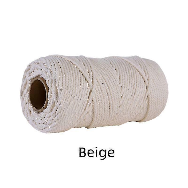 Coton Naturel Cordon Torsadé Artisan Macramé Artisan Corde Tressé 4mm * 100m