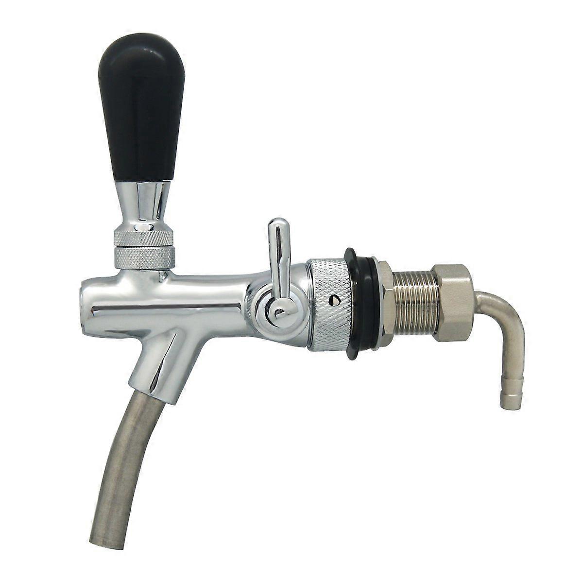 Beer Adjustable Dispenser Tap Faucet with Flow Control Valve, for Home Brew Draft Beer
