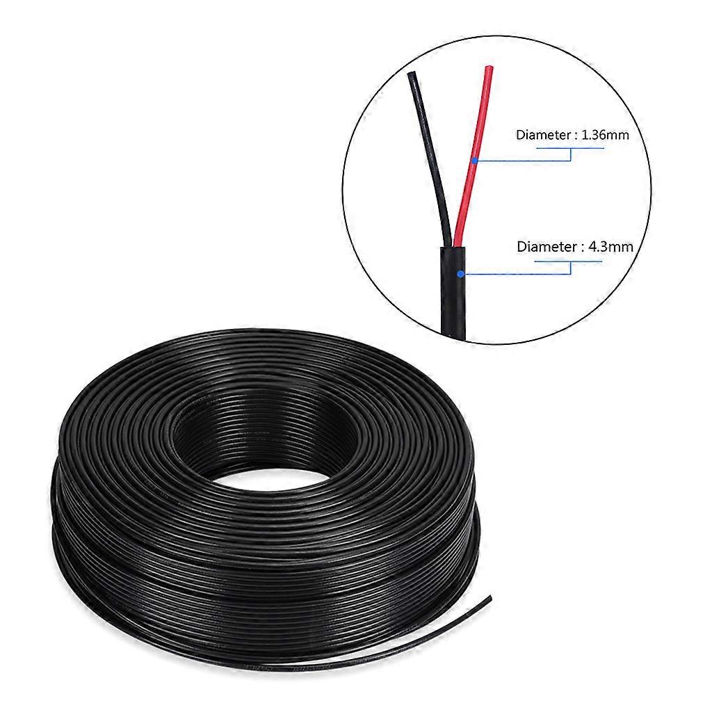 18/20/22AWG DC Power Cord Red Black Extension Wire for Single Color LED Strip