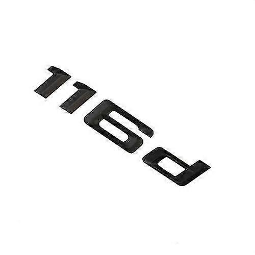 ב.מ.וו 116d אותיות אחוריות עבור תא מטען מכסה, תג, סמל, סדרה 1, מאט שחור