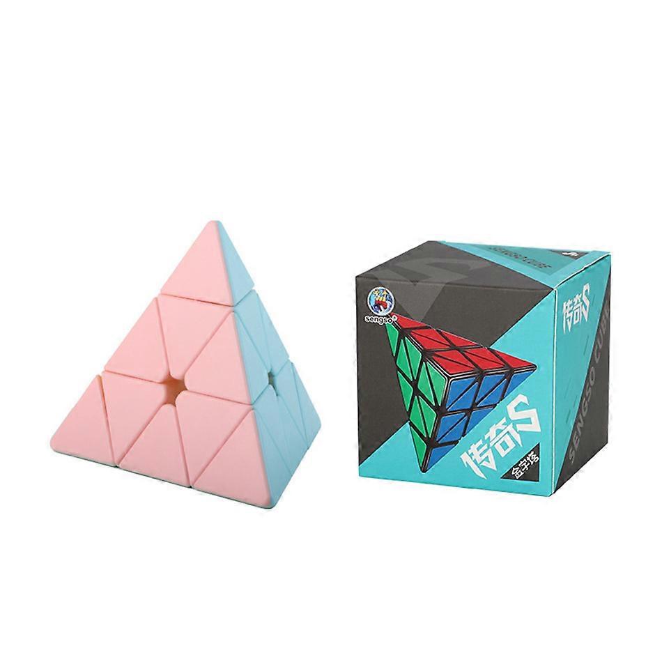 Ny Macaron Farge Magic Cube Shengshou legende Macaron Klistrefri Magic Cube 2x2 3x3 4x4 5x5 Pyramide Macaron Speed Cubo Magico