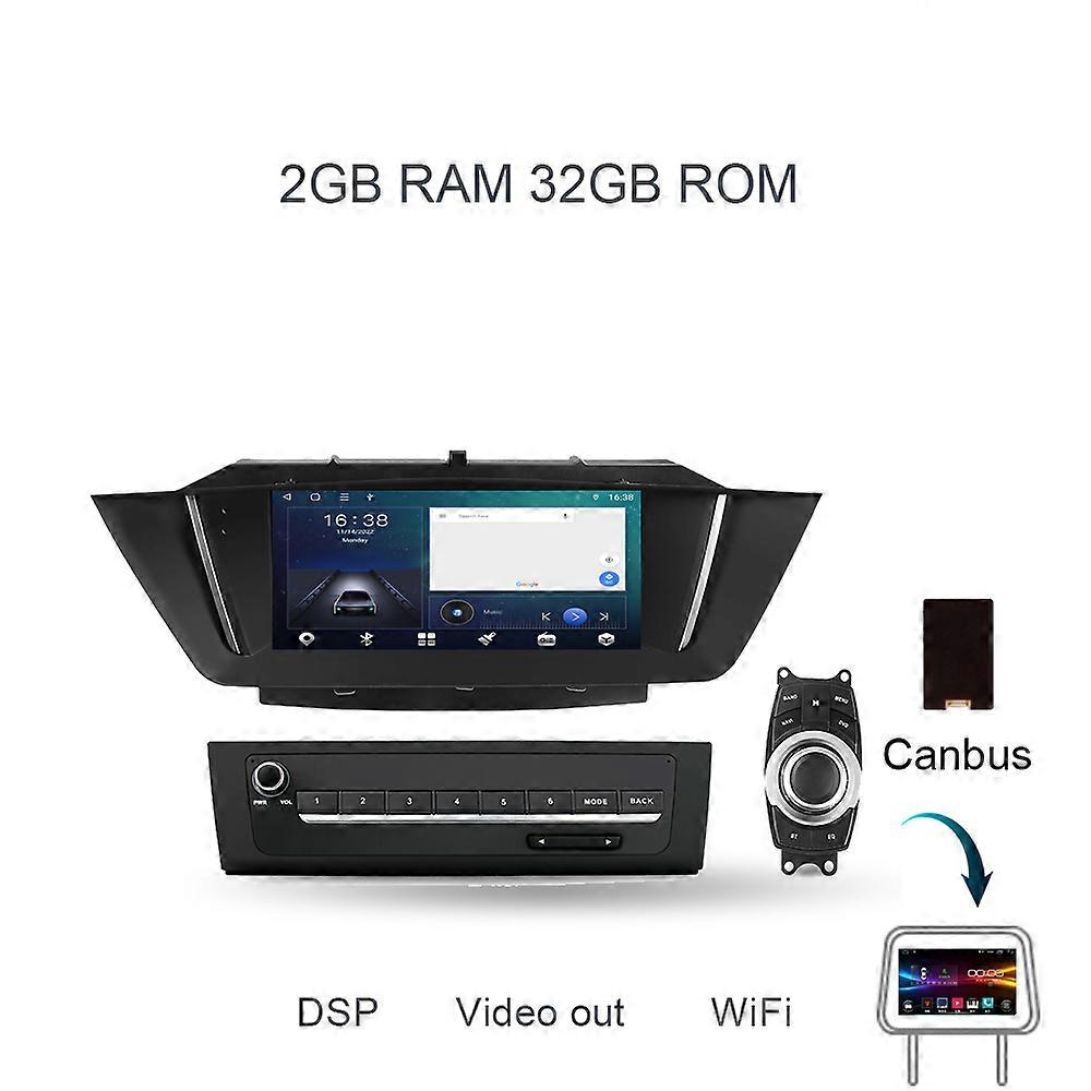 Carplay 9" DSP Android 12.0 DVD player auto radio 128GB ROM 4GB RAM Bluetooth GPS Stereo Audio Auto Pentru BMW X1 E84 2009-2013
