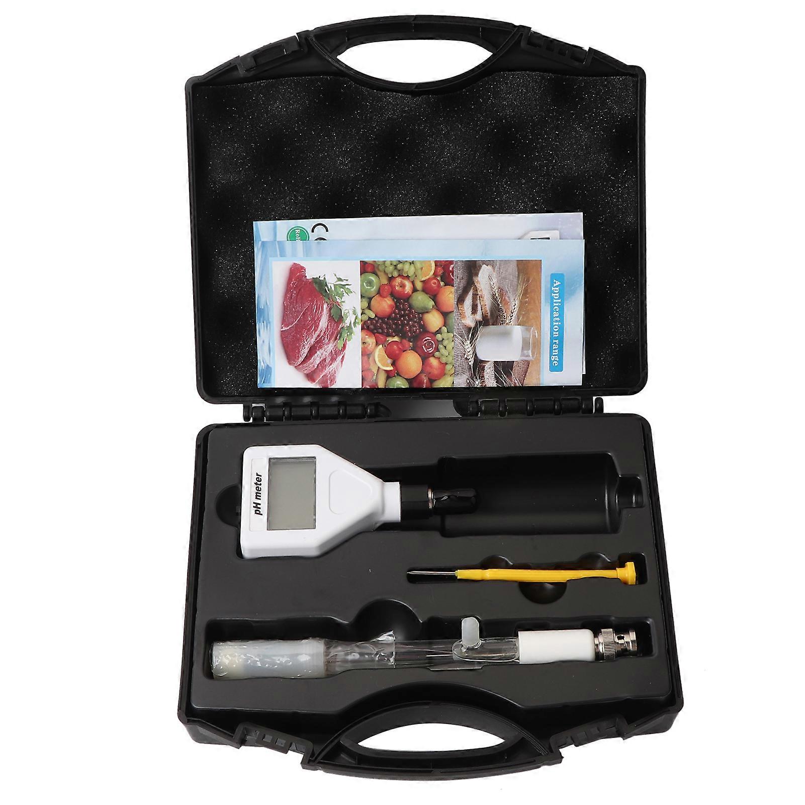 PH Meter Measuring Tool Digital Display Detector for Fruit Meat Soil Water