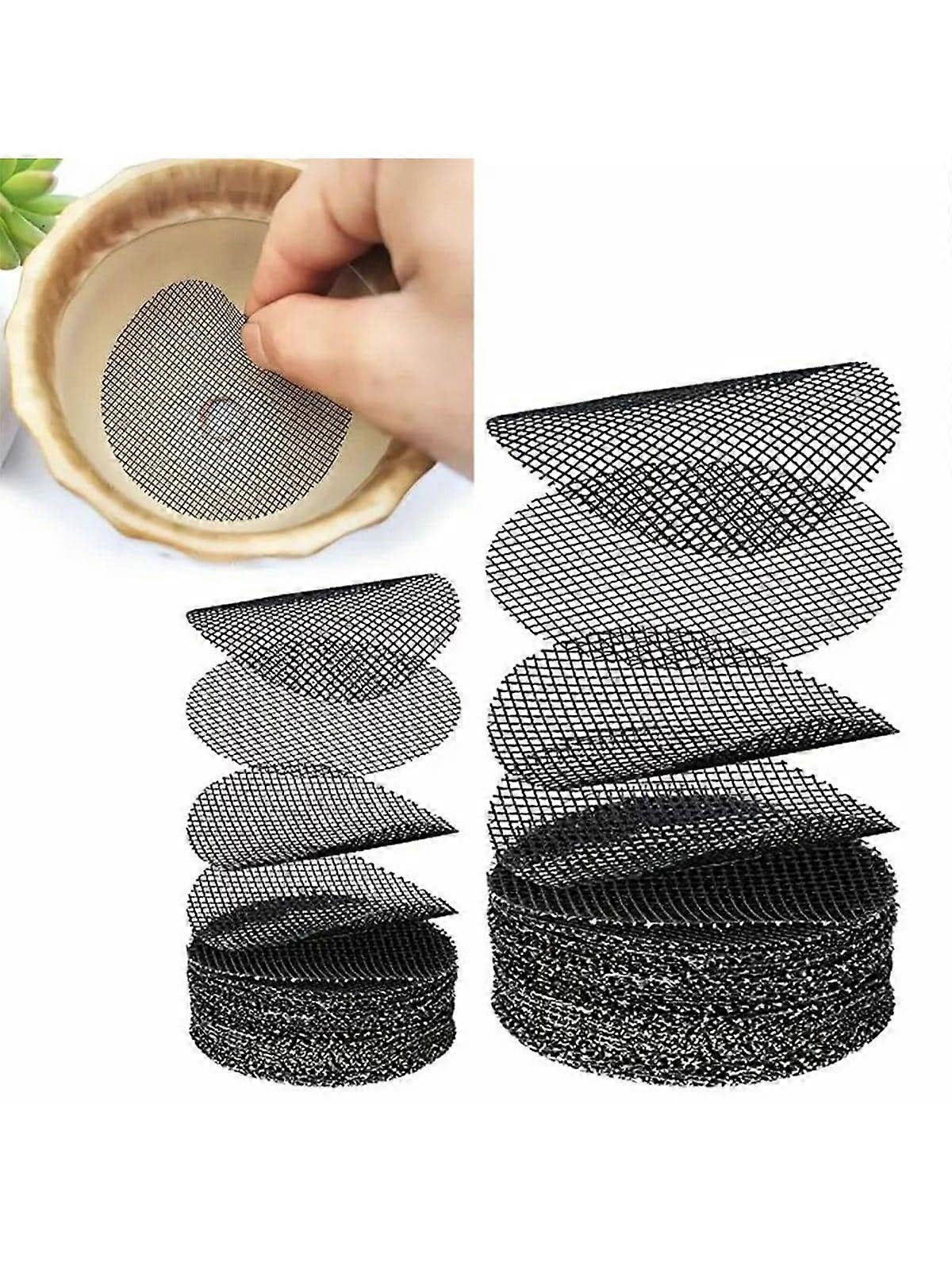 20/50pcs μαξιλάρι πλέγματος τρυπών γλάστρας, οι στρογγυλές οθόνες οπών αποστράγγισης εμποδίζουν την απώλεια εδάφους αντι, παρέμβυσμα οθονών αποστράγγισης φυτών, πλέγμα πλέγματος πλέγματος κάτω γλάστρας μπονσάι,