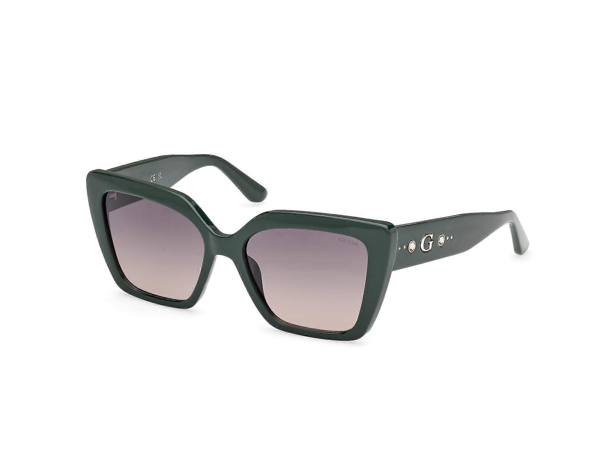 Sunglasses Guess GU00162 96B shiny dark green 55/17/140 WOMAN