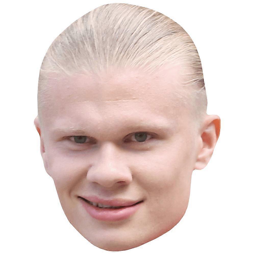 Erling Haaland (Smile) Celebrity Mask, Flat Card Face