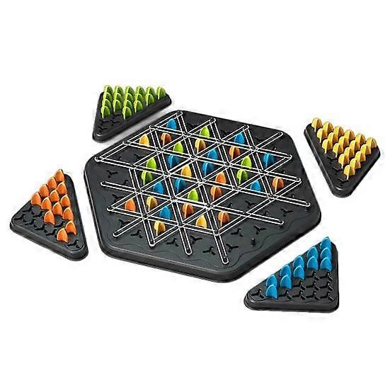 Rubber Band Triangle Board Game Geometry Learning Focus Logic Training Educational Chess Pegboard Strategy Game Toy Toddlers Boys Girls Gift