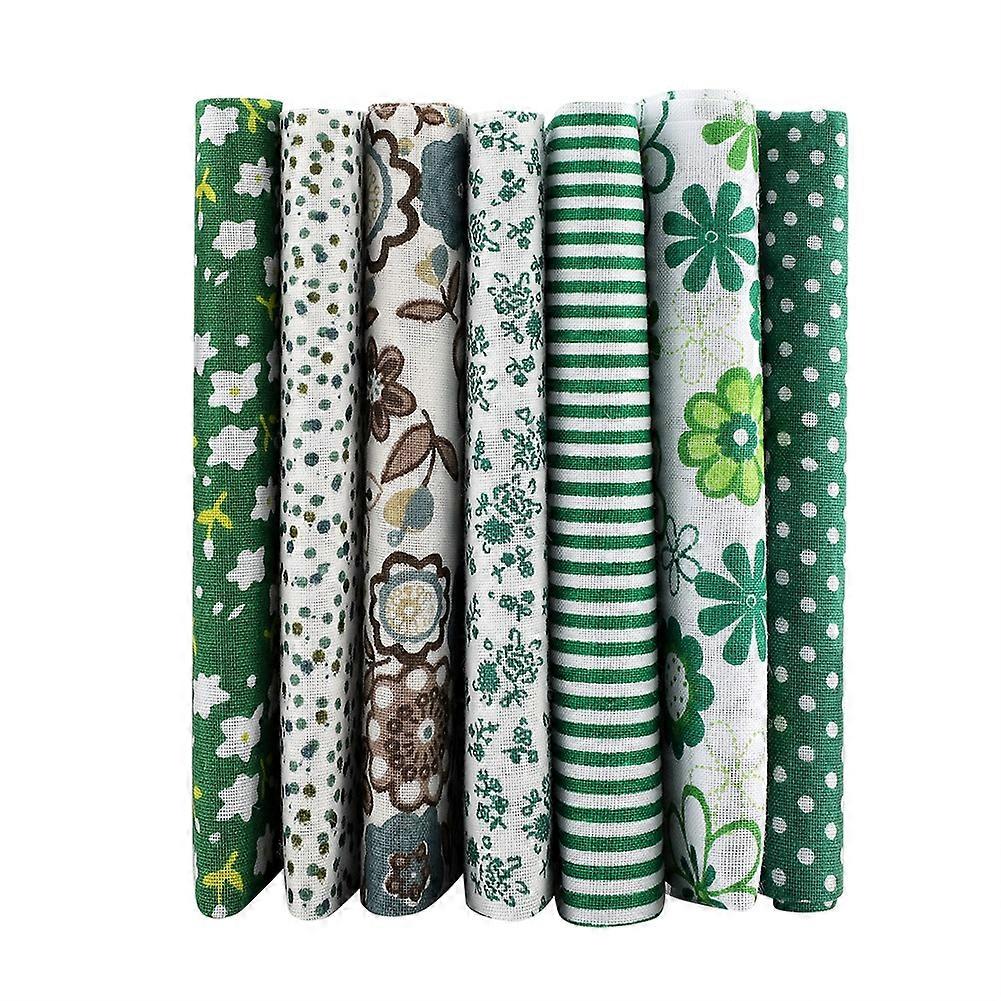 7pcs Cotton Fabric Assorted Squares for DIY Bedding Projects