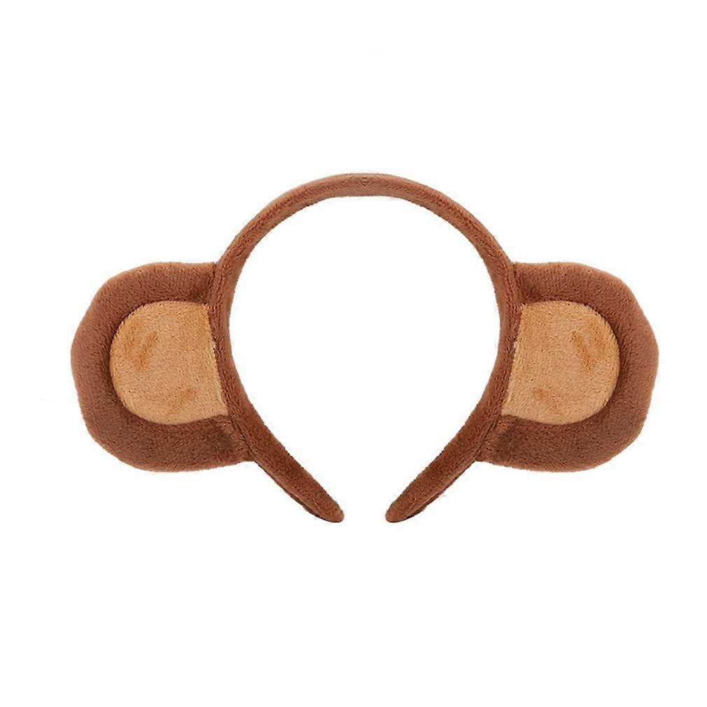Cute Brown Monkey Ear Headband for Photography Festivals