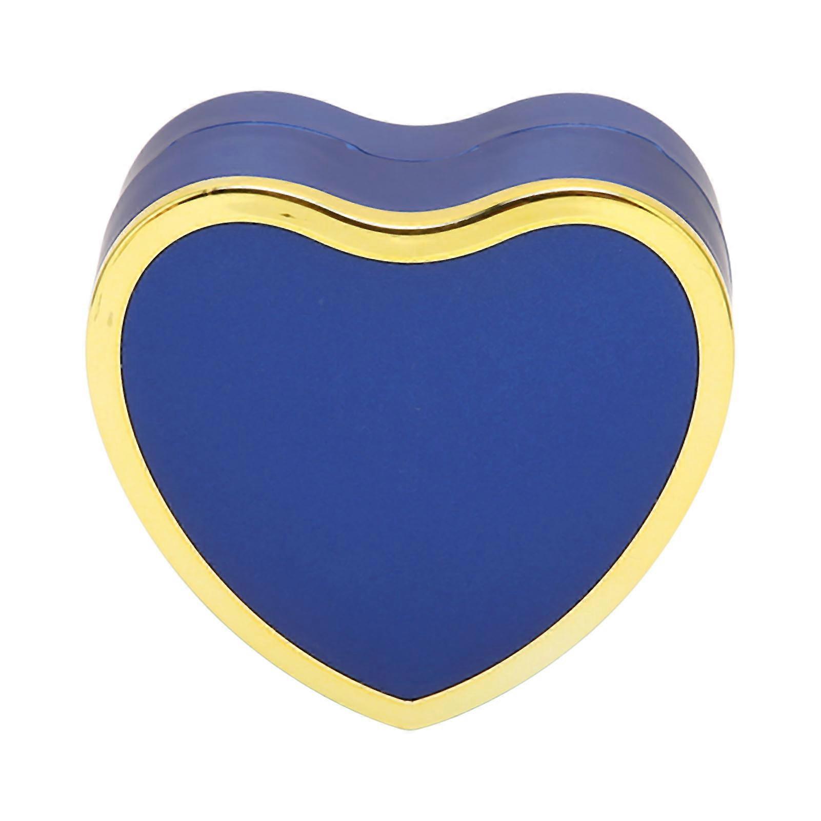 Navy Blue Ring Gift Box 85x48mm Soft Flocking Portable Case