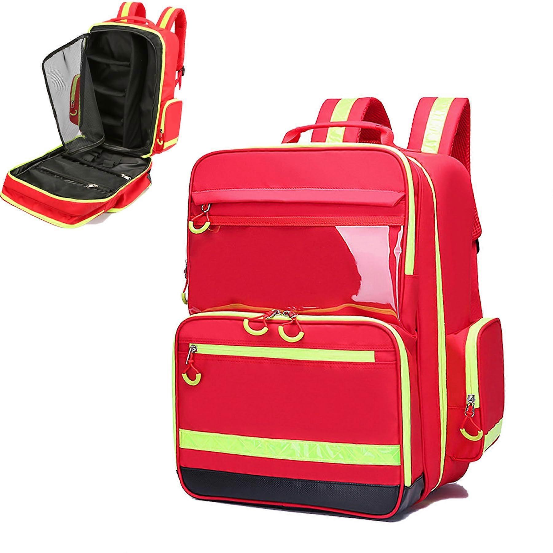 Empty Medical Trauma First Aid Backpack First Responder Organizer for Traveling Nurses