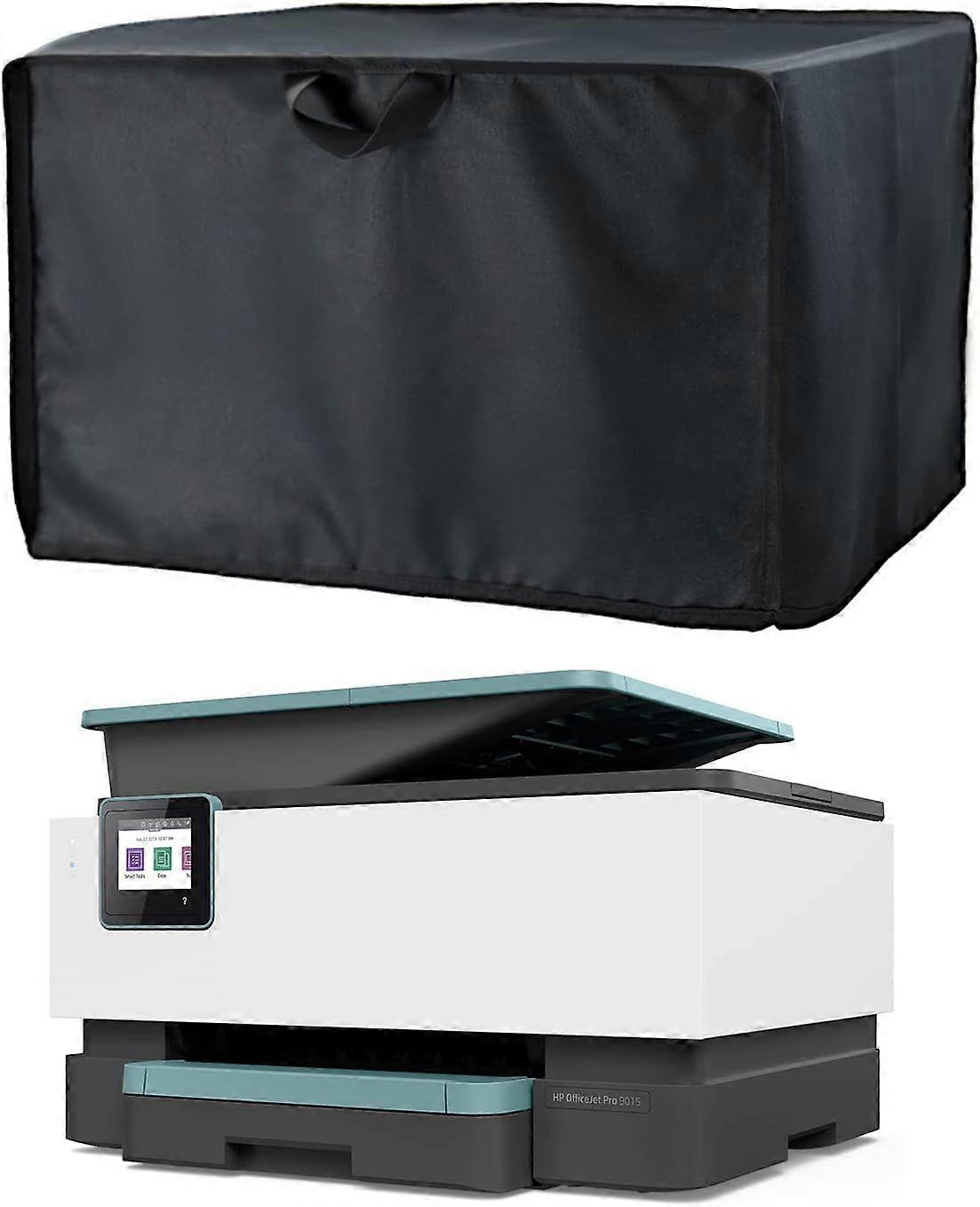 Printer Dust Cover for HP/Epson/Canon/Brother Wireless Printers, 45*40*25CM Universal Case Protector for Printers, 600D Waterproof Black Printer Cover