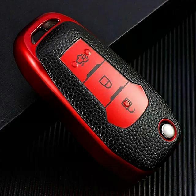 TPU Leather Car Flip Key Case Cover Bag Holder for Ranger C-Max S-Max Focus Galaxy Mondeo Transit Tourneo Custom Ranger MXP