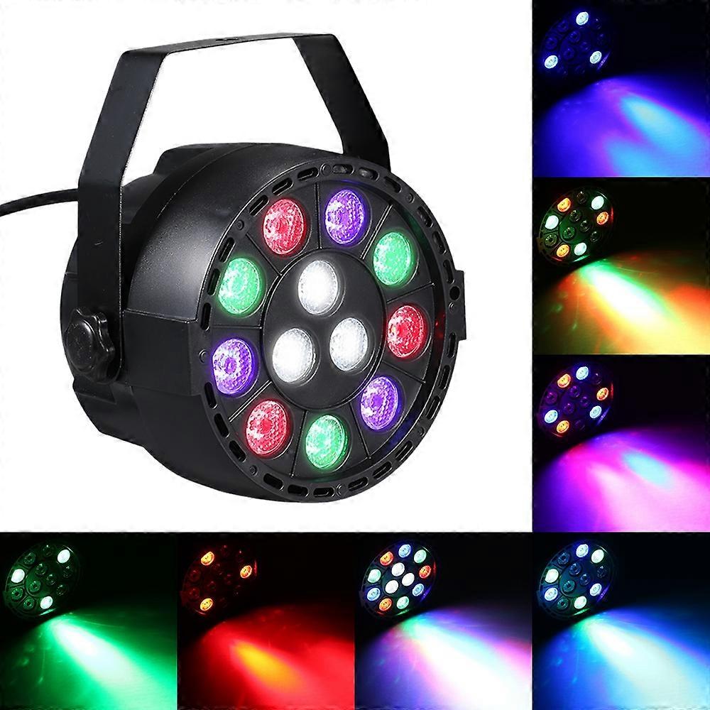 AC90-240V 12 LEDs Par Lumières 8 Canaux RGBW Couleur Mélange Éclairage Scène avec DMX Strobe & Sound Acti