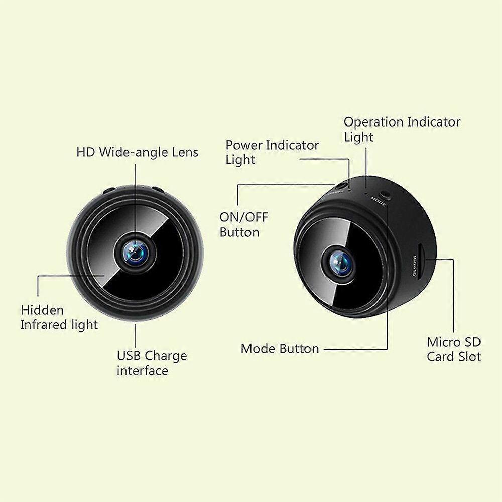 1080P Hd Mini Câmera IP Wifi Sem Fio Dvr Com Visão Noturna Para Segurança Doméstica