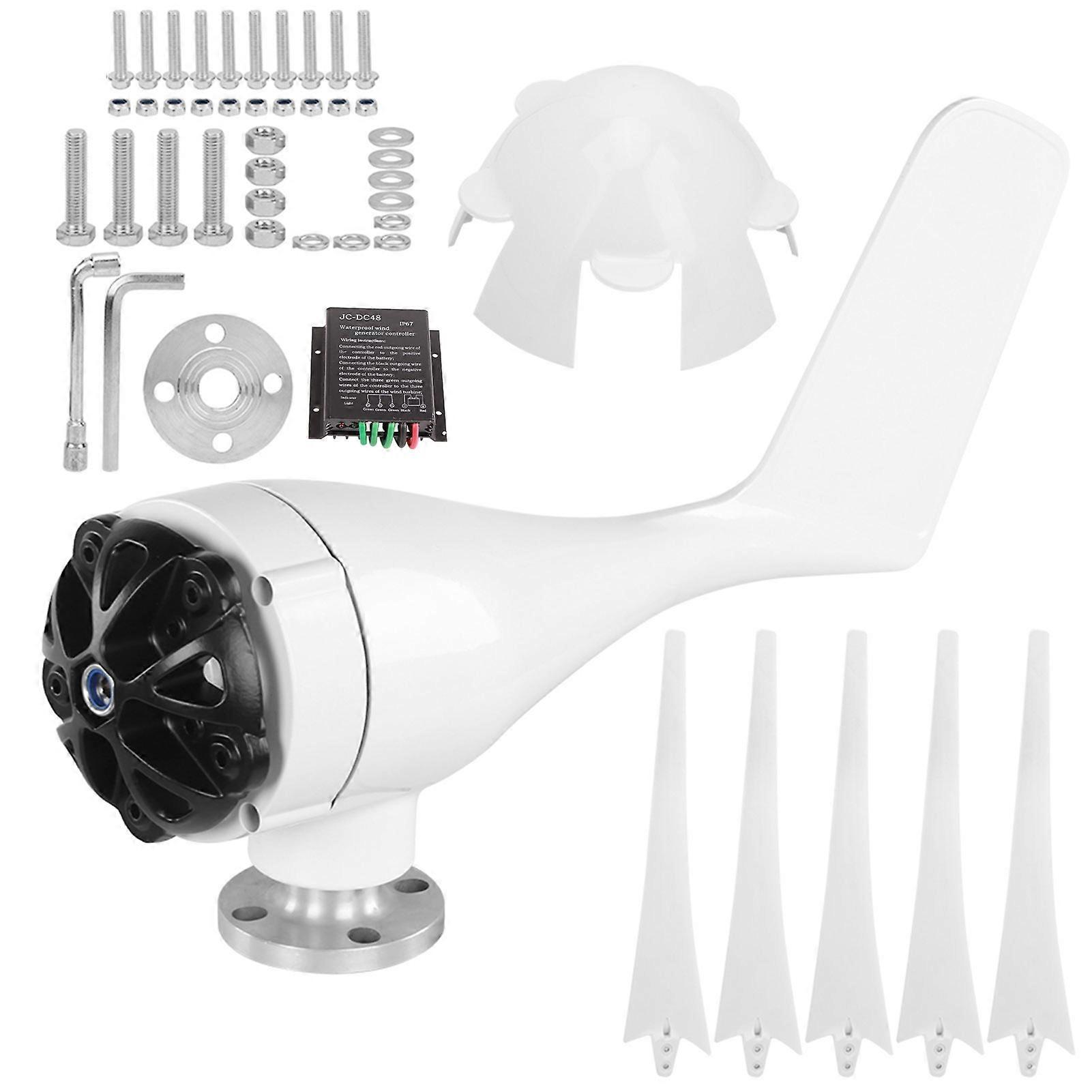 5-blade wind turbine kit, small power supply for boat cabins, 200W, 48V