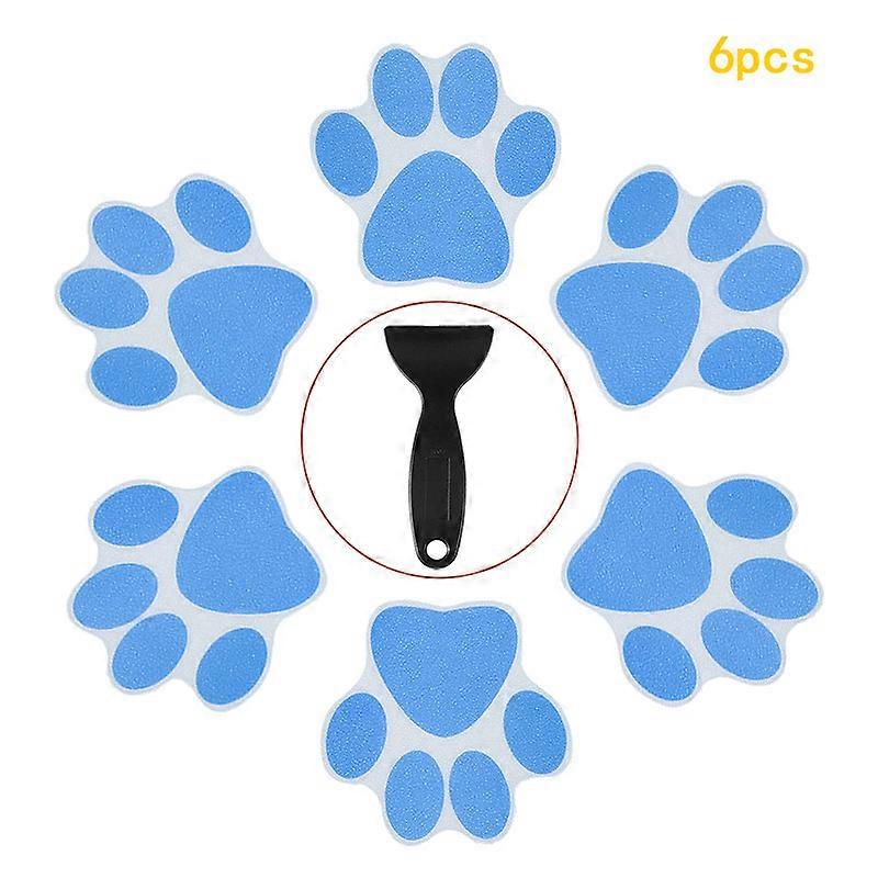 Non-Slip Bathtub Stickers, Unique Dog Paw Prints for Safe Shower Experiences, Easy Installation on Various Smooth Surfaces