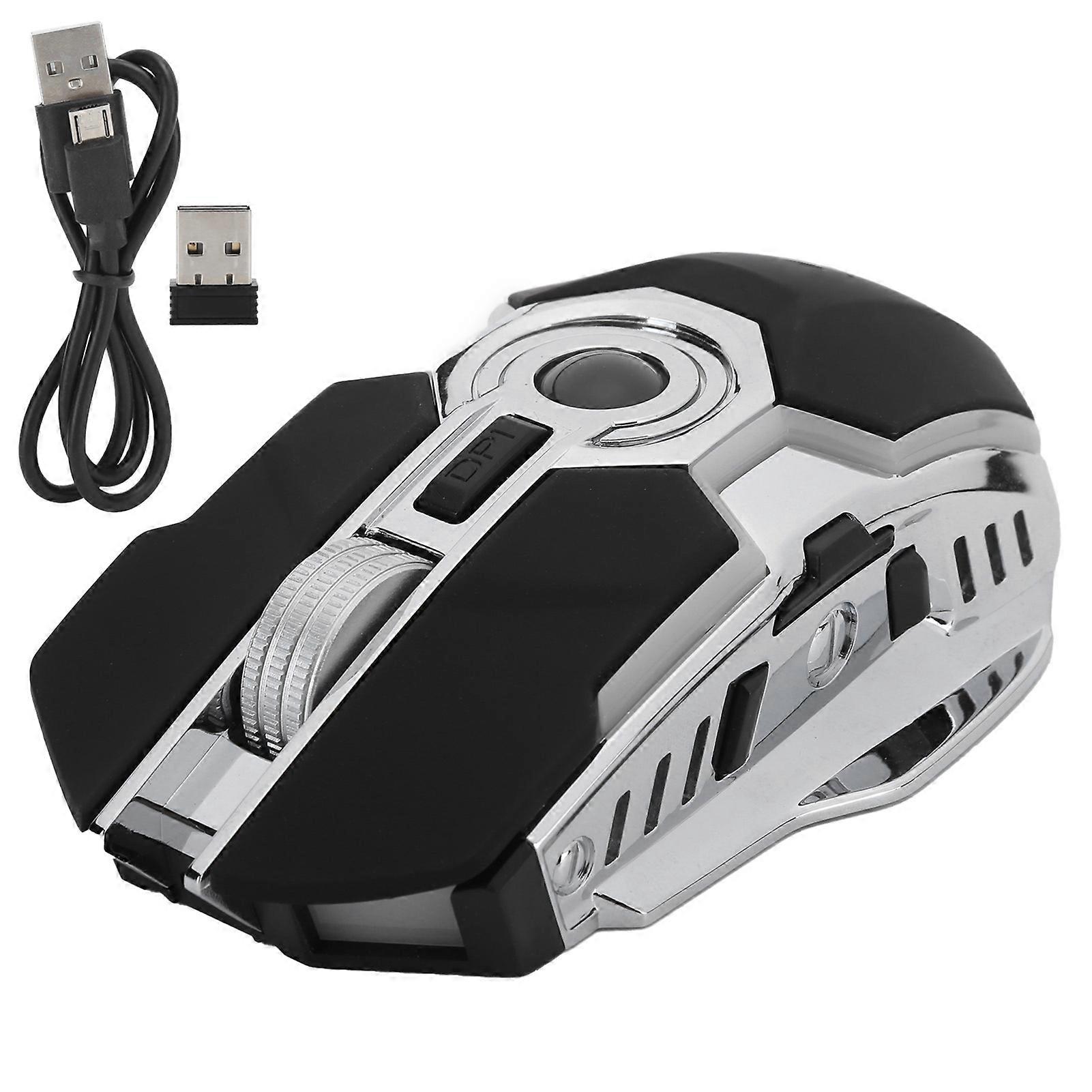 Silent Wireless Gaming Mouse for PC and Laptops