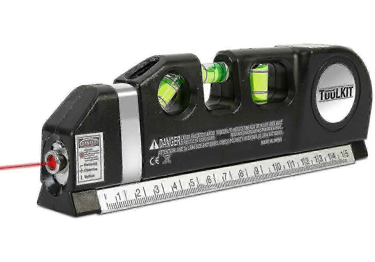 2025 Suitable Laser Level Ruler Spirit Level Line Measurement Tool Infrared Ruler