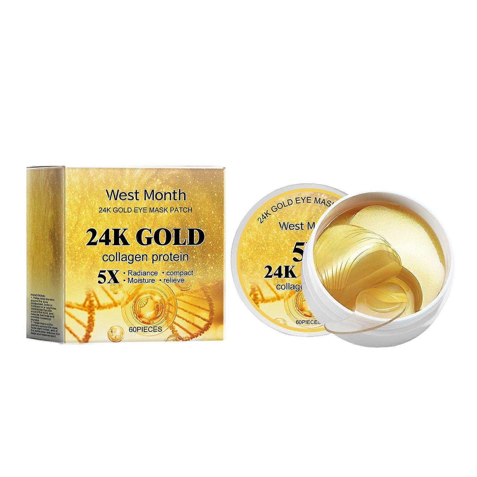 West Month 24K Gouden Oogmasker Patch Voedend Hydraterend Oogmasker