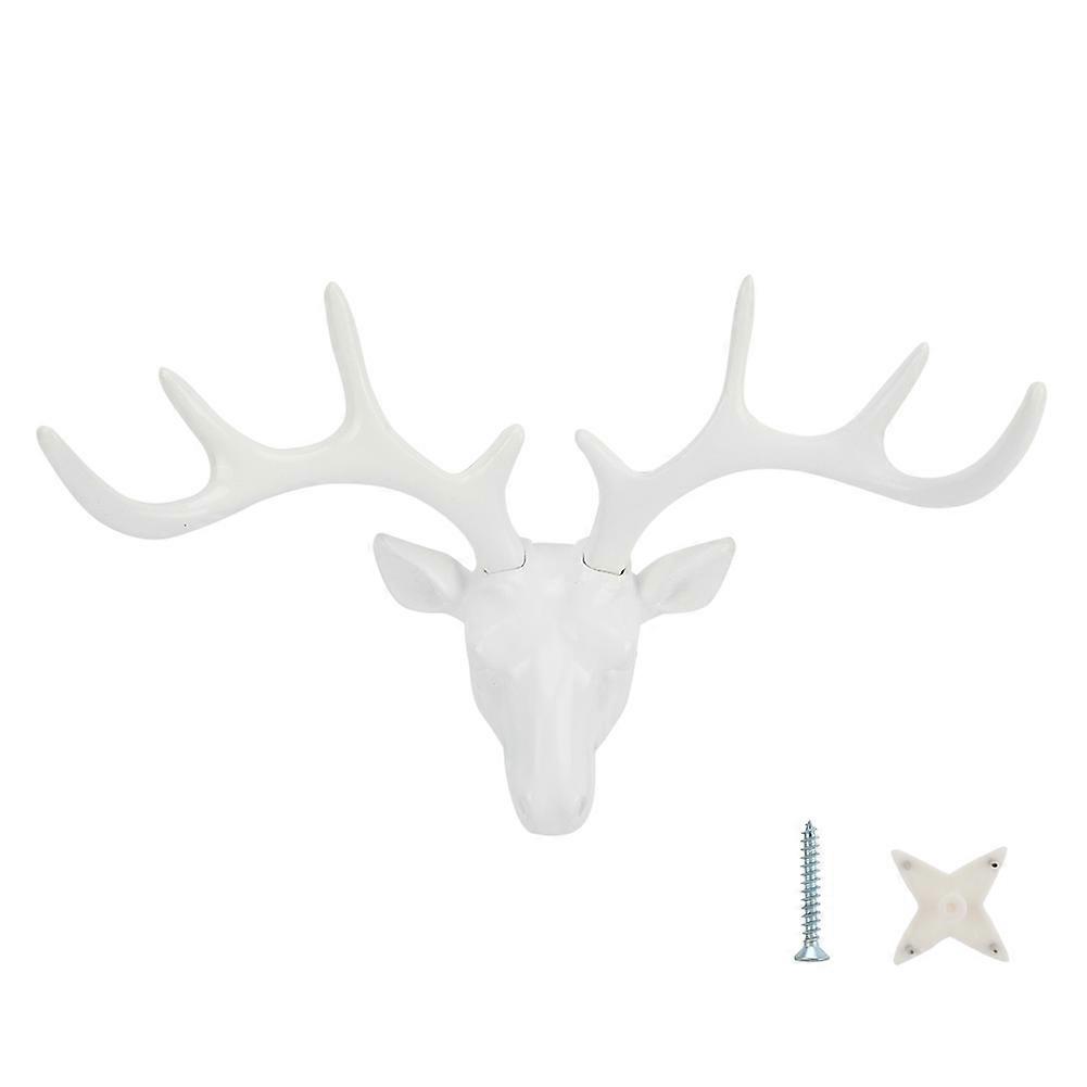 Animal Deer Head Wall Mount Hook Rack for Home Decoration – Hat, Clothes, and Bag Holder – Rustic Style Design