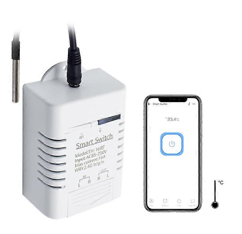 eWeLink TH16 Wifi Smart Temperature Humidity Control Switch 16A/3500W Wireless 