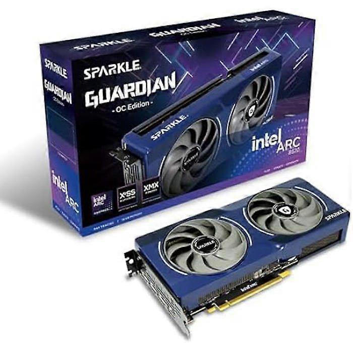 Graphics Card - Sparkle - Intel Arc B570 Guardian OC - 10 GB GDDR6 - TORN Cooling 2.0 - Blue Light
