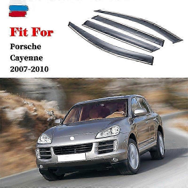 fönster regnskydd FÖR Porsche Cayenne 2007-2013 Bil regnskydd deflektorer markis trim lock exteriör bil-styling tillbehör