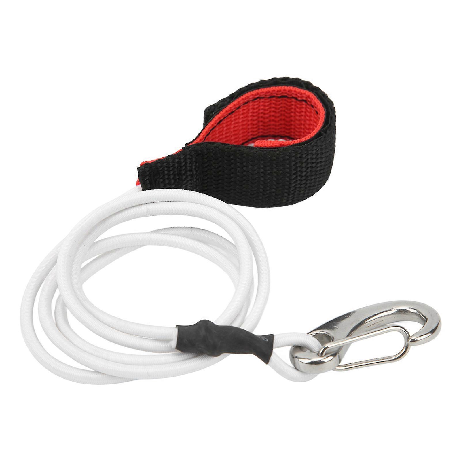 Kayak Paddle Leash, High Strength Canoe Paddle Cord, Elastic Fishing Rod Rope, Safe Surfing Rope, White