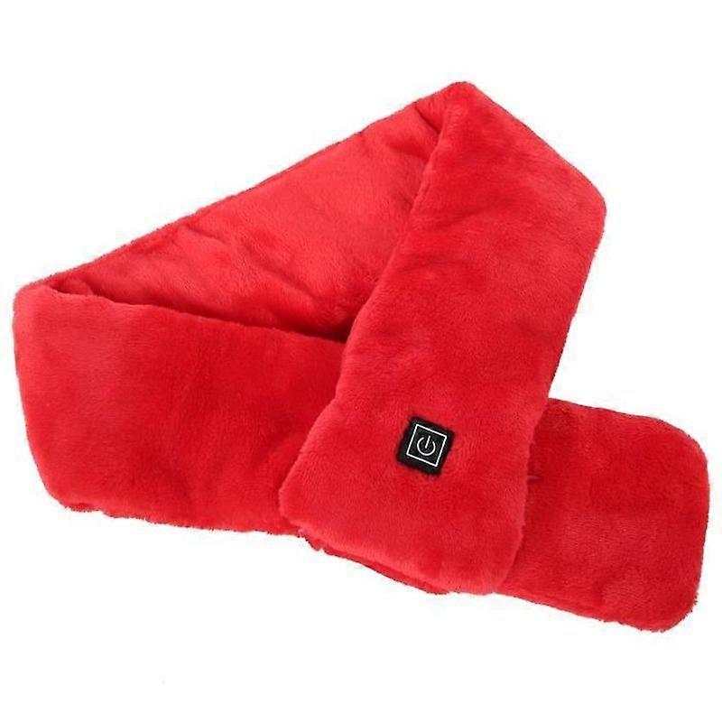 Heated Scarf - DRFEIFY - USB Model - 3 Speed Temperature Control - Red - Winter