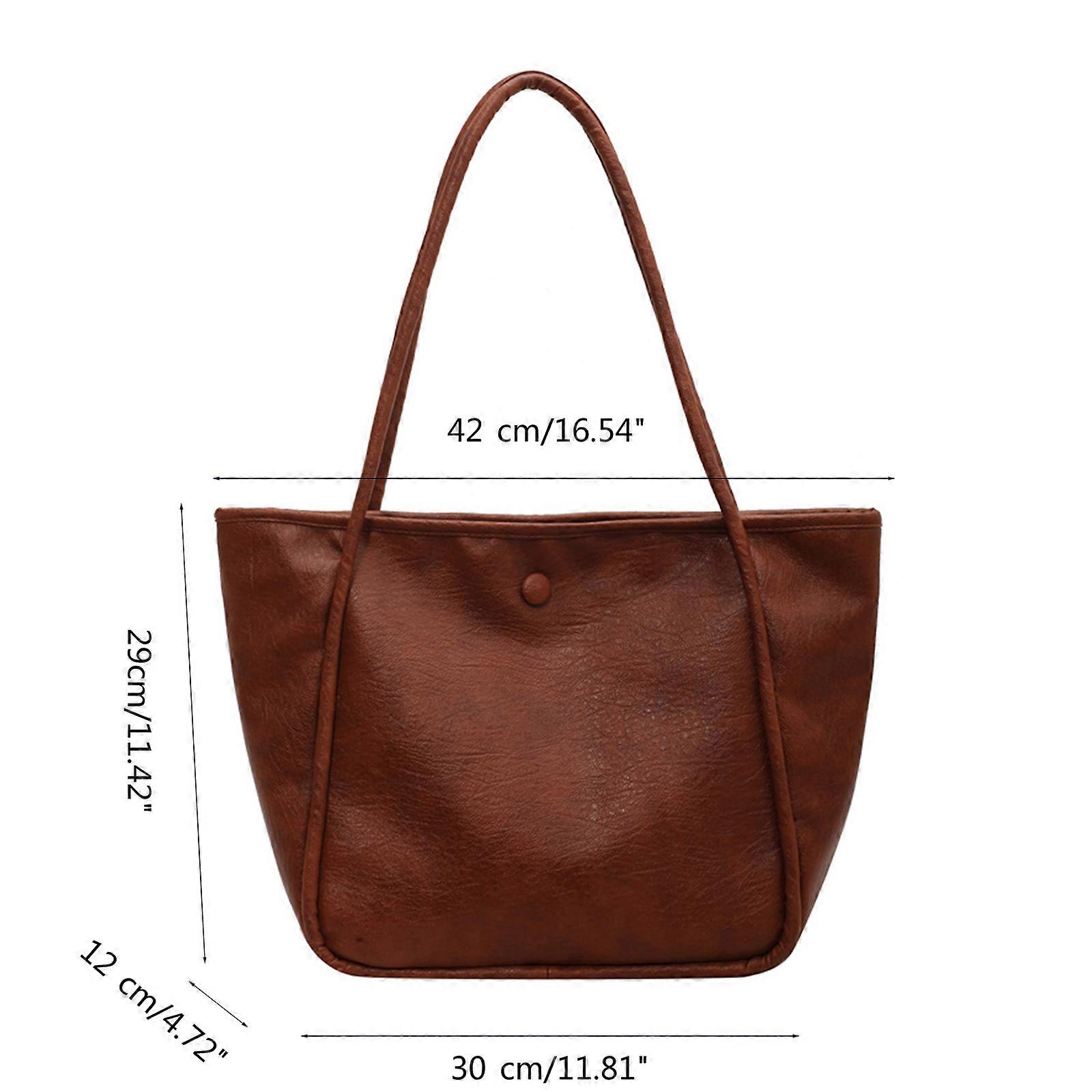 Handbag PU Bag Large Capacity Shopping Bag Versatile Shoulder Bag for Girl  Women Fashion Trendy Bag