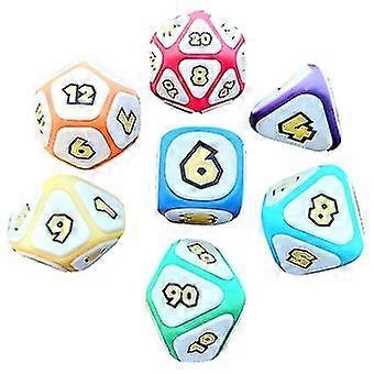 7PCS Mushroom Party Tabletop Role-Playing Game Dice,Cool Games DND Dice Set D D Family Tabletop Dic