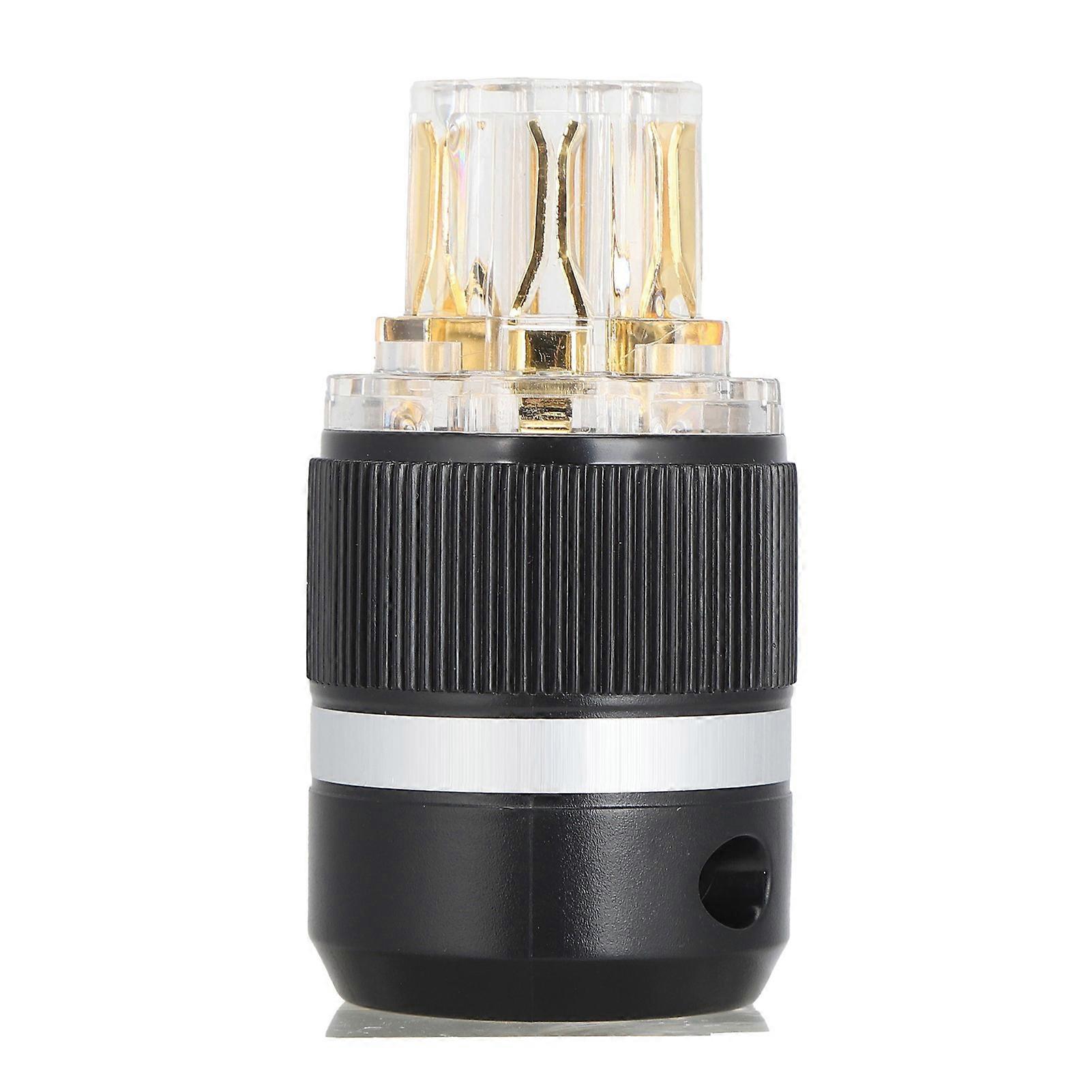 Monosaudio Pure Copper Gold‑Plated AC Power Plug for Audio Power Cables 100‑250V