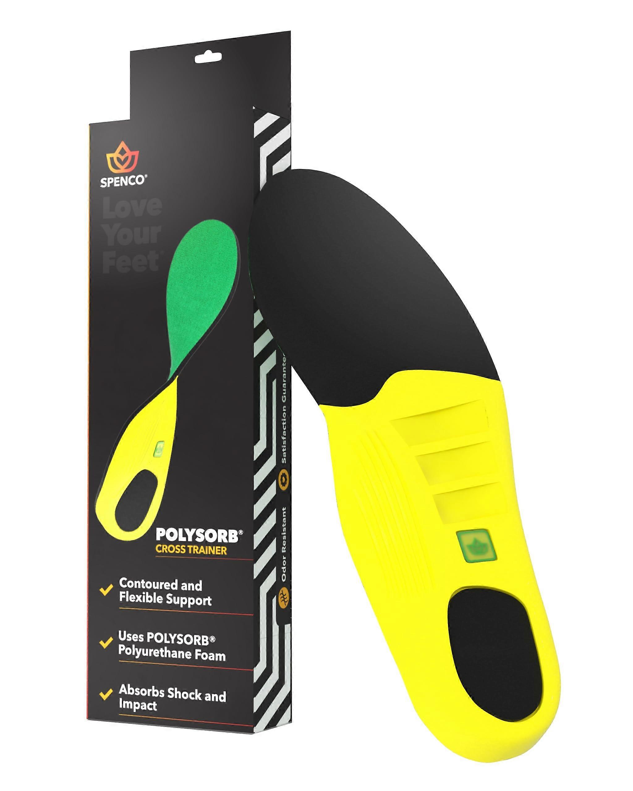 Cross Trainer Shoe Insoles for Arch Support, Women's Size 7-8.5/Men's Size 6-7.5, 2 Pack Athletic Cushioning