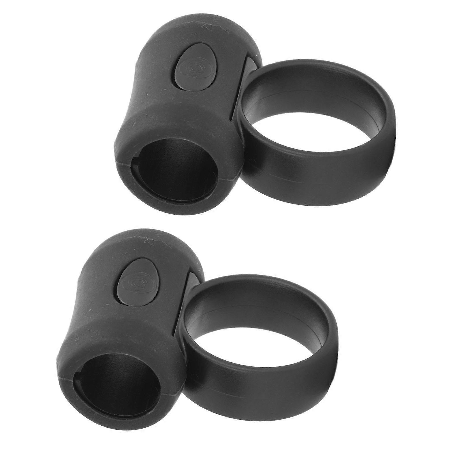 2 Pcs Drumstick Control Clip Auxiliary Drum Stick Grip ABS Silicone Finger Controller for Practice Small 7A 7B 