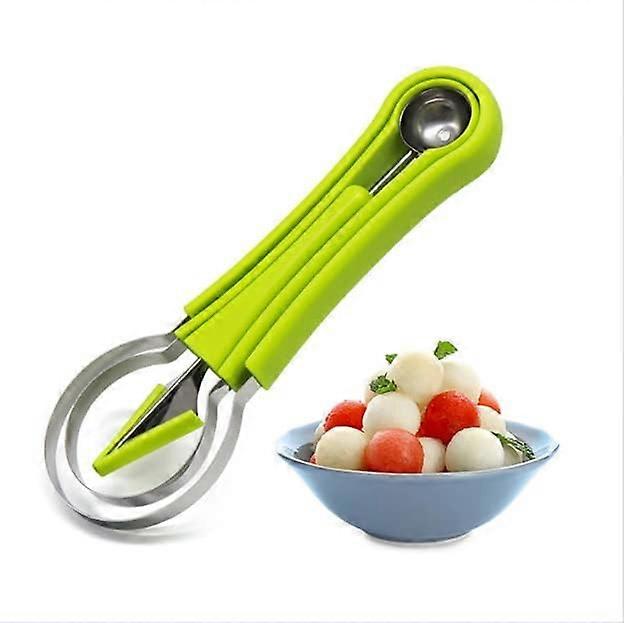 Stainless Steel Multifunctional Melon Baller 4 In 1 Set For DIY Salads And Desserts With Small Medium Large Scoop Sizes