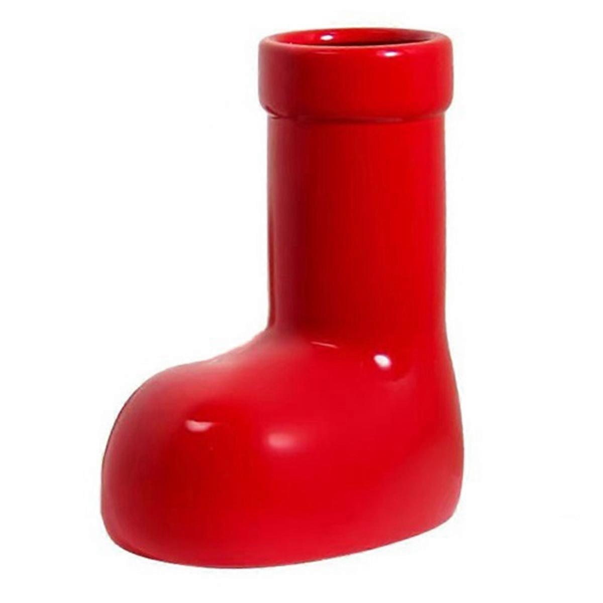 Modern Red Shoe-Shaped Vase Valentine'S Gift Home Holiday Table Decoration Perfect for Hydroponic C