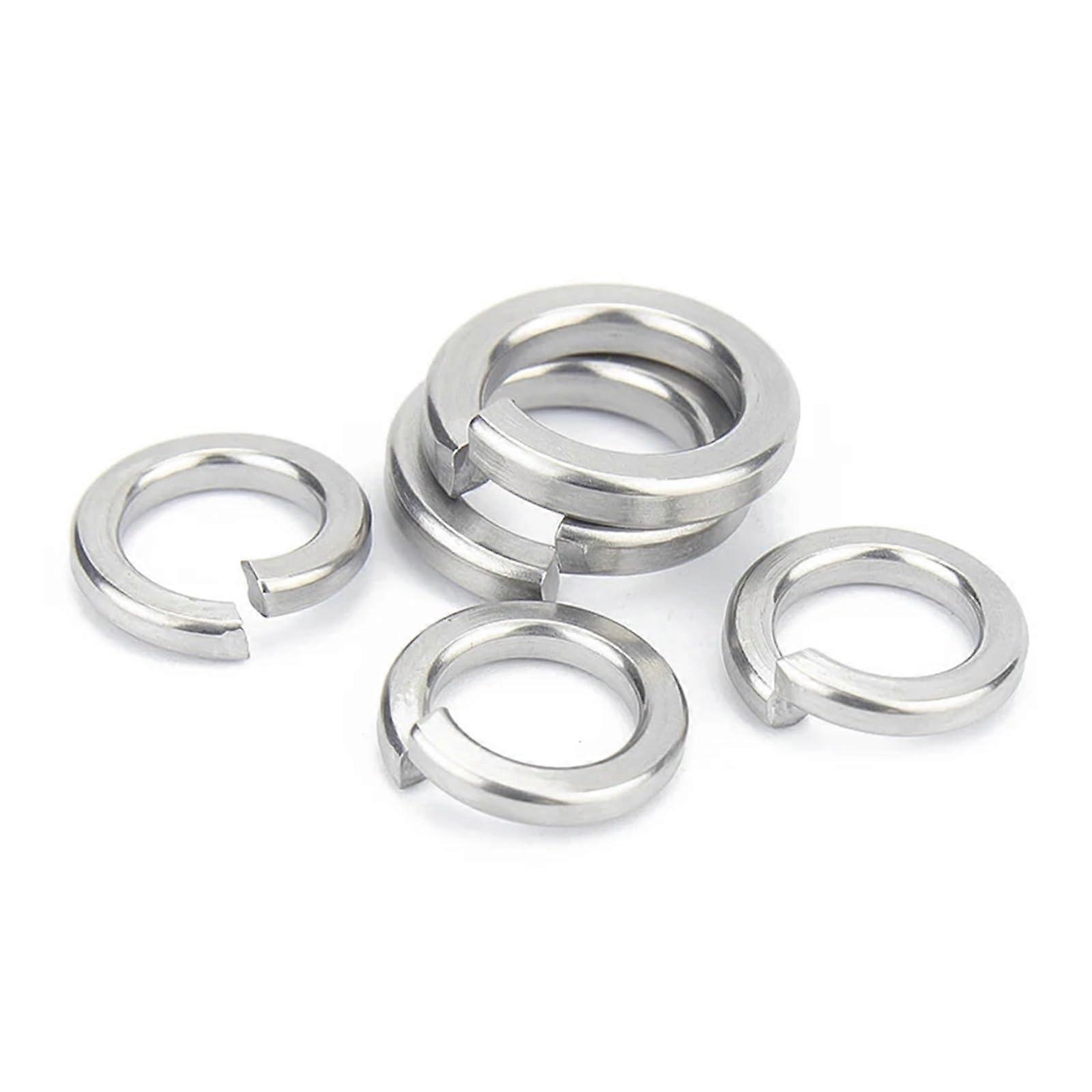 Metal Washers A2 Split Spring Lock Washer 100pcs M3 Size Locking Elastic Gasket for M1.6 M2 M2.5 M4 M5 M6 M8 M10 M12 GB93
