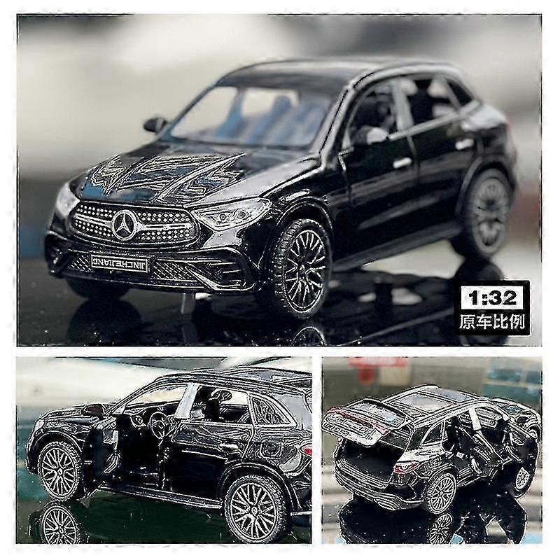 01:32 بنز Glc400 سيارات الدفع الرباعي Glc سبائك السيارات نموذج الصوت والضوء سحب المقتنيات لعبة عيد ميلاد هدية لعبة سيارات بوريس
