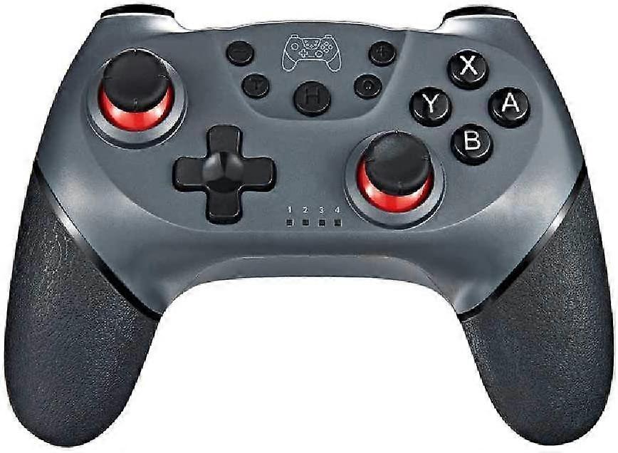Wireless Controller for Switch/Switch Lite, Silver Switch Pro Controller Gamepad Joypad Remote with Gyro Axis, Turbo