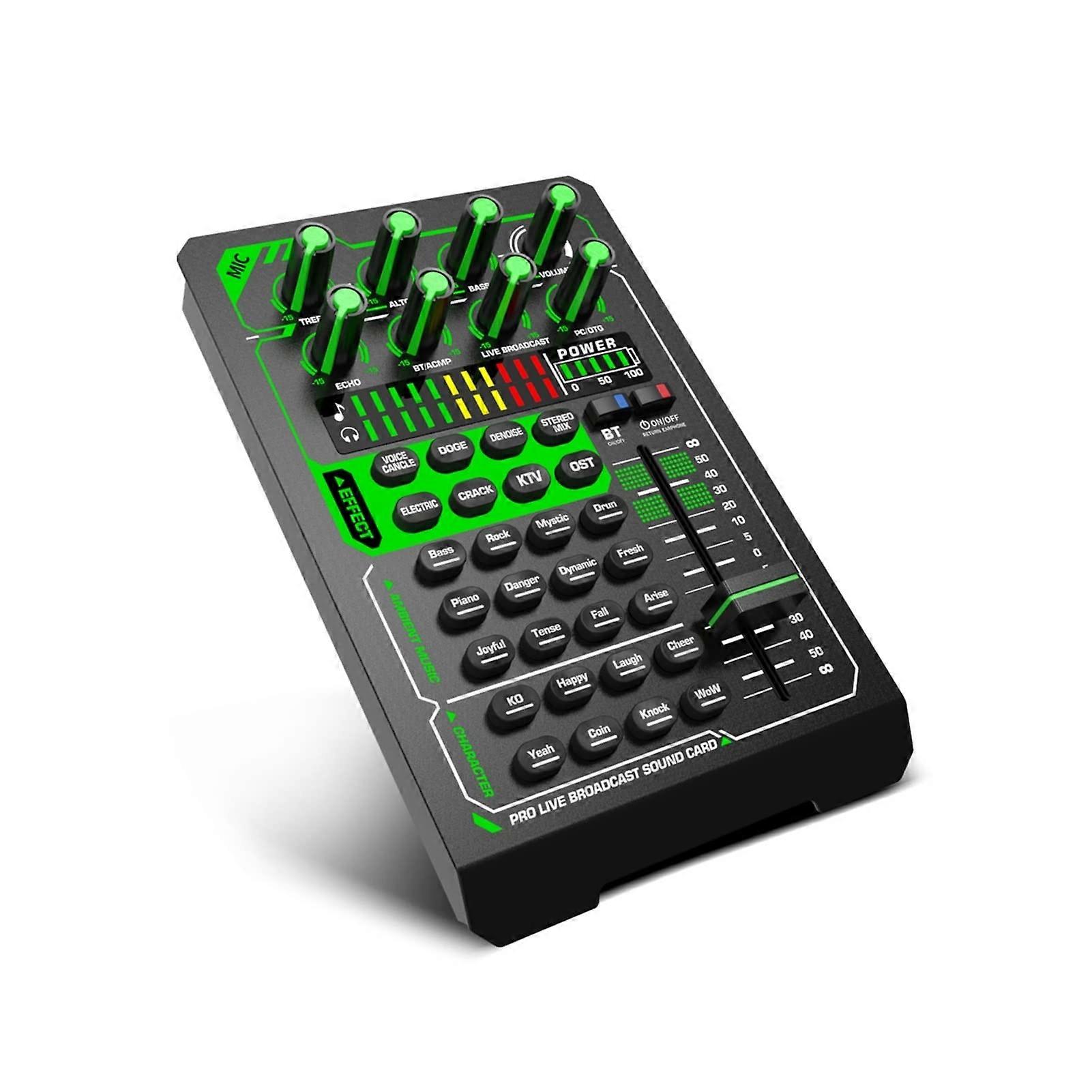Professional o Mixer  Phone Sound Card o Microphone External Sound Card Bluetooth Rechargeable