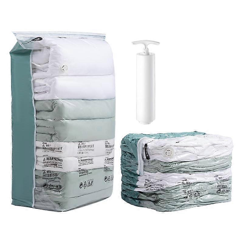 6 Pack Reusable Vacuum Compression Storage Bags, XL Size 80x100cm, Space Saver for Clothes and Bedding