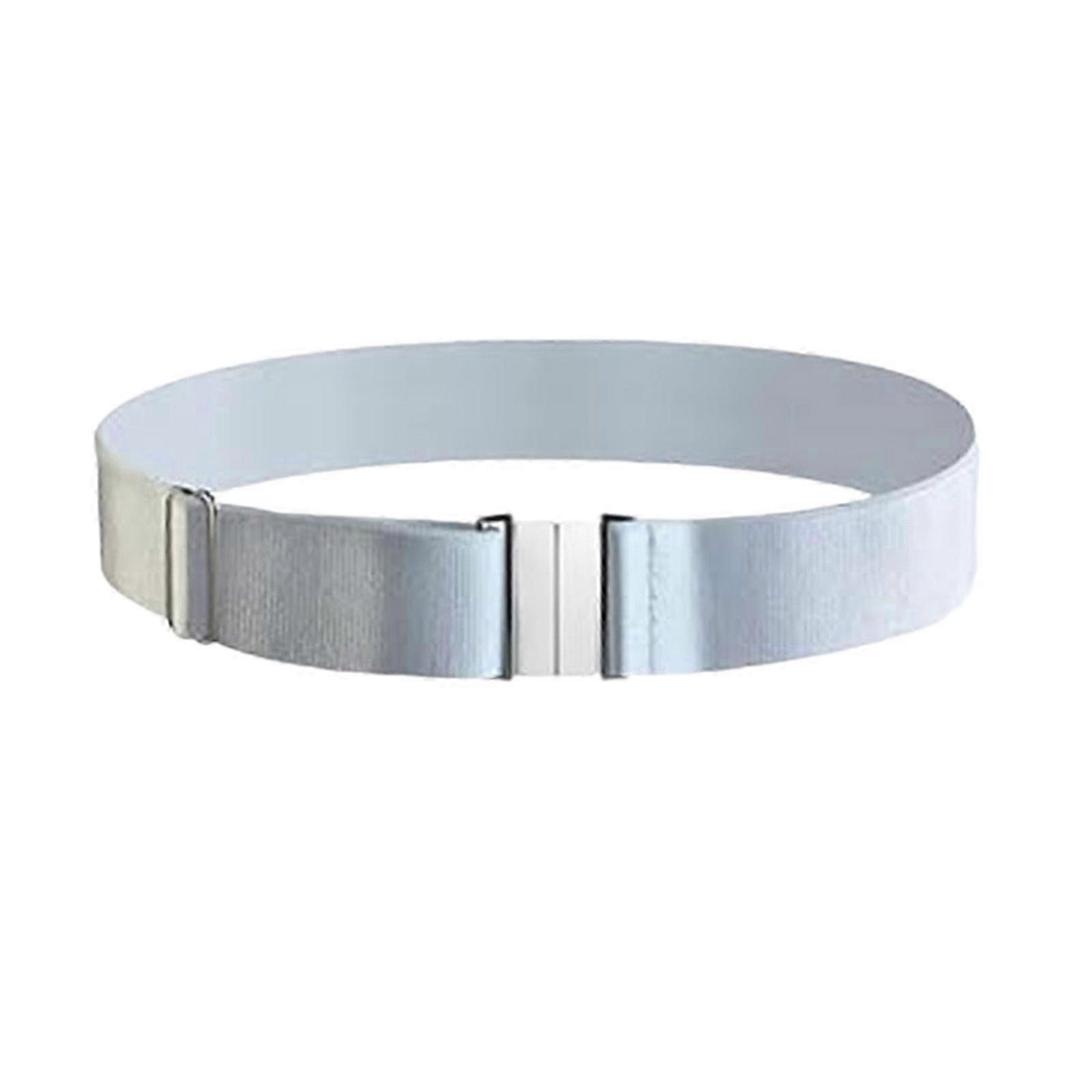 Kvinners høye elastiske lårstrømpebånd med metallspenner justerbare benstrømpebånd for tykke lår høye strømper