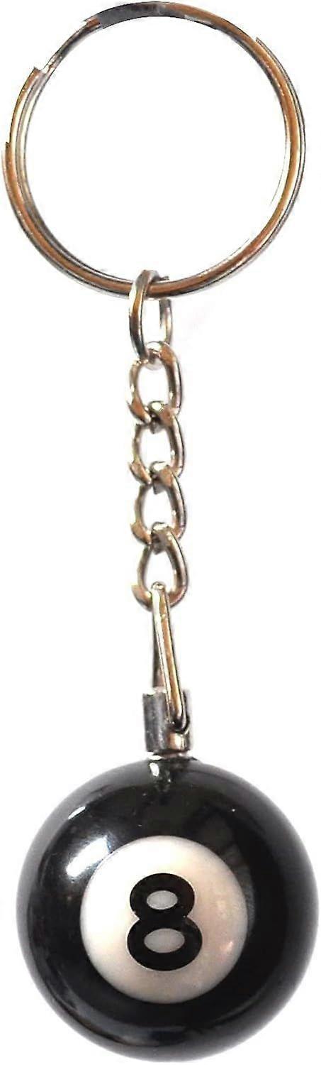 SCSYV 8 Ball Keychain Creative Key Chain Diameter 0.98 In