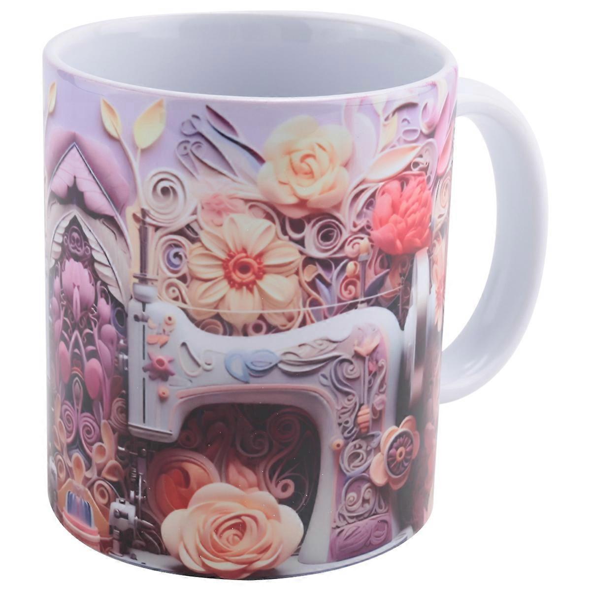 New 3D Sewing Painted Mug 3D Space Mug Home Decor, B