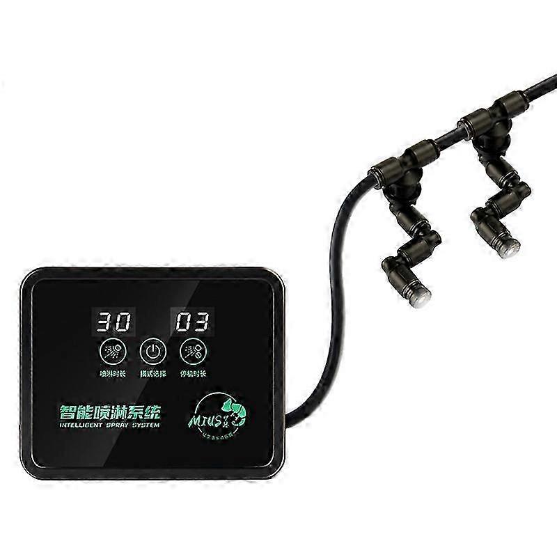 Intelligent Automatic Mist Spray System Set Electronic Timer LCD Screen Sprinkler Controller Terra